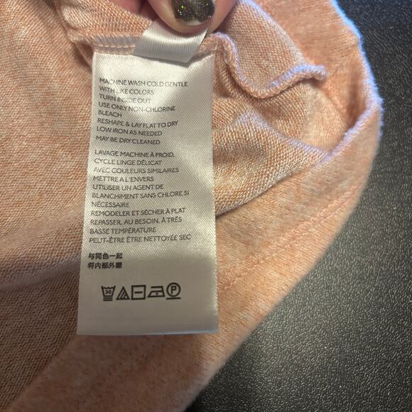 Anthropologie Saturday Sunday Oversized Cowl Neck Light Pink Sweater Size M - Picture 8 of 8